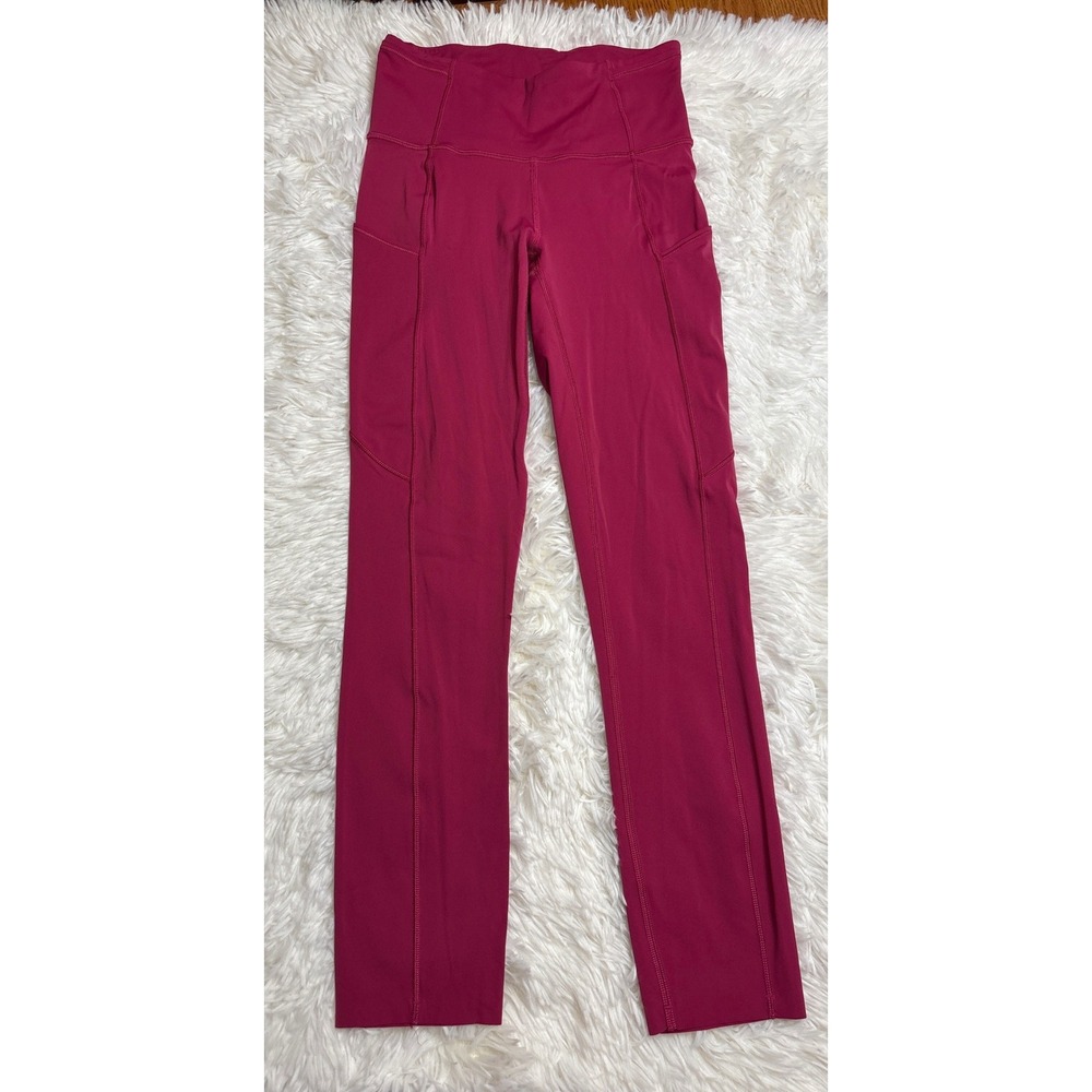 Lululemon Fast and Free High-Rise Tight 25 Nulux Pink Magenta Leggings Size 2